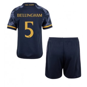 Real Madrid Jude Bellingham #5 Gostujuci Dres za Dječji 2023-24 Kratak Rukavima (+ kratke hlače)